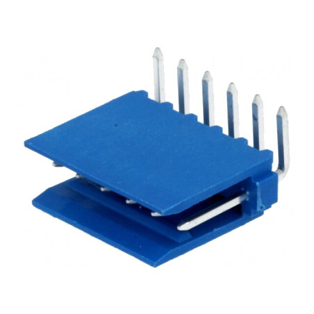 Soclu Cablu-Placă HE14 2.54mm 6 Pin THT 3A Cositorit | Electronic-mag.ro | Componente Electronice