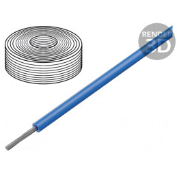 Cablu Electric Siliconic Albastru 1x1mm2 100m