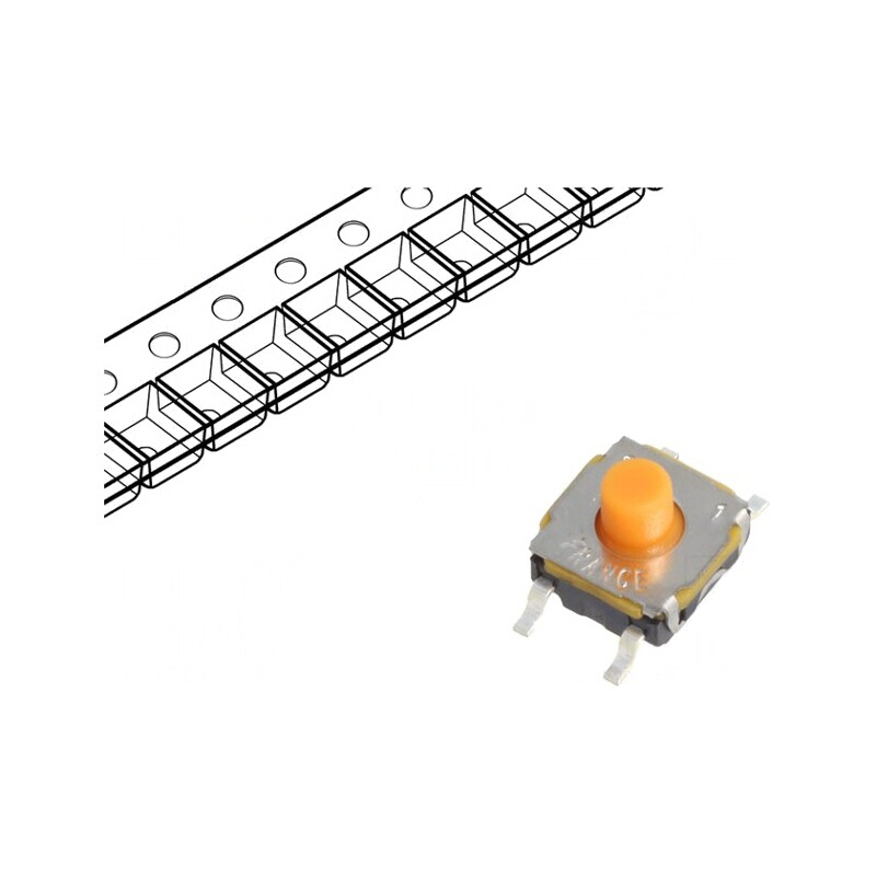 Microîntrerupător TACT SPST-NO SMT 0,05A 32VDC | Electronic-mag.ro | Componente Electronice