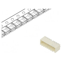 Soclu cablu-placă 8 pini SMT pentru PCB 1,5mm
