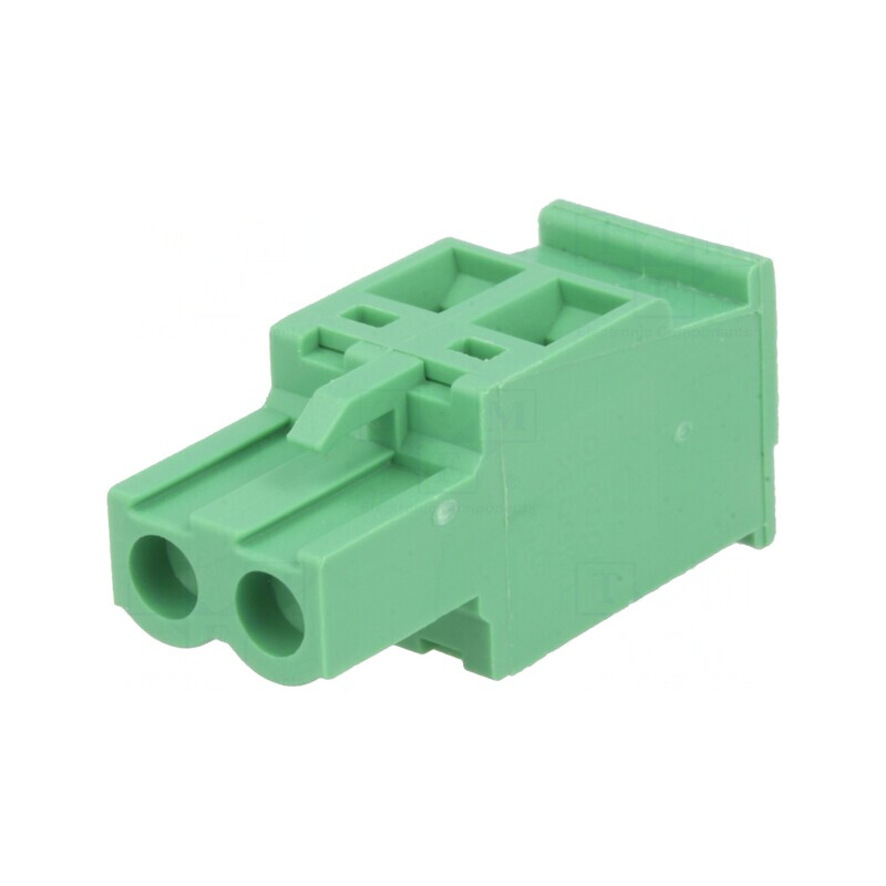 Regletă de Conexiuni Deconectabilă 5mm 2 Piste Unghi Mufă | Electronic-mag.ro | Componente Electronice