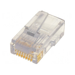Mufă RJ45 8p8c pe cablu IDC crimpat | Electronic-mag.ro | Componente Electronice