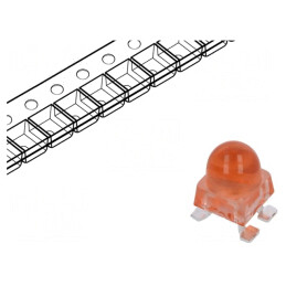 LED SMD Roșie 12000-27000mcd 4.2x4.2x6.8mm 15° 1.8-2.5V 20mA