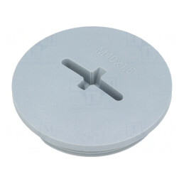 Capac protecție poliamidă gri 8mm IP54 | Electronic-mag.ro | Componente Electronice
