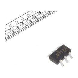 IC: comutator analogic; SPST-NC; Ch: 1; TSOP6; 4,5÷20V,7÷36V