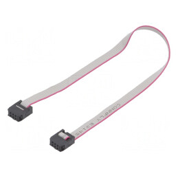 Cablu panglică cu conectori IDC; P.cablu-bandă: 1,27mm; 0,3m