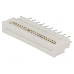 Conector FFC/FPC Drept 20 PIN ZIF THT 1,25mm | Electronic-mag.ro | Componente Electronice