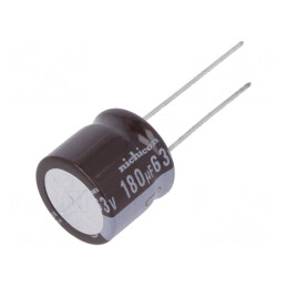 Condensator electrolitic low ESR 180uF 63V THT | Electronic-mag.ro | Componente Electronice