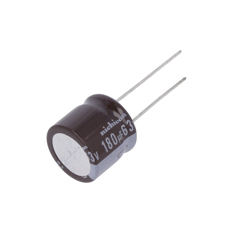 Condensator electrolitic low ESR 180uF 63V THT | Electronic-mag.ro | Componente Electronice