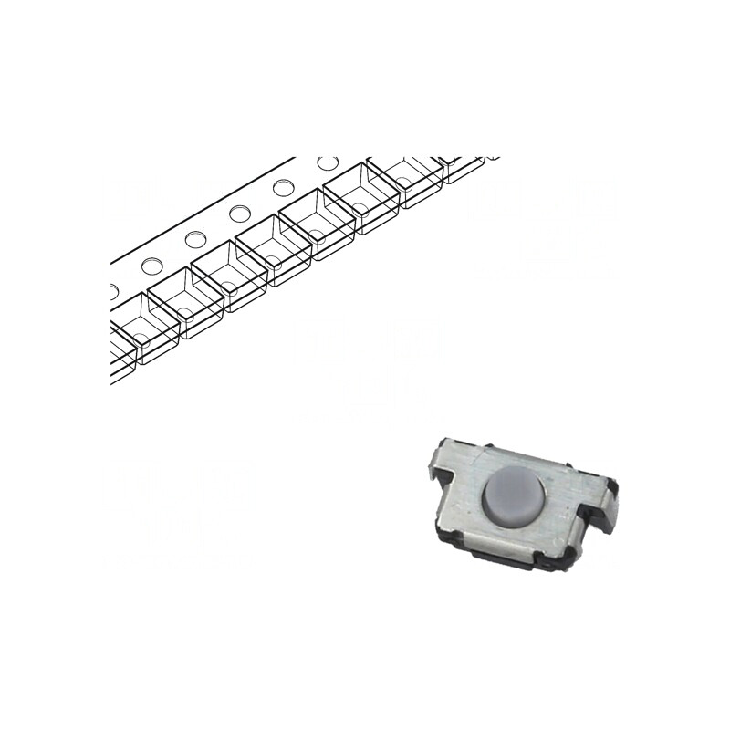 Microîntrerupător TACT SPST 0,02A 12VDC SMT 3,5mm Gri | Electronic-mag.ro | Componente Electronice