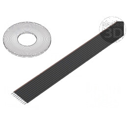 Cablu bandă litat 1,27mm PVC negru | Electronic-mag.ro | Componente Electronice
