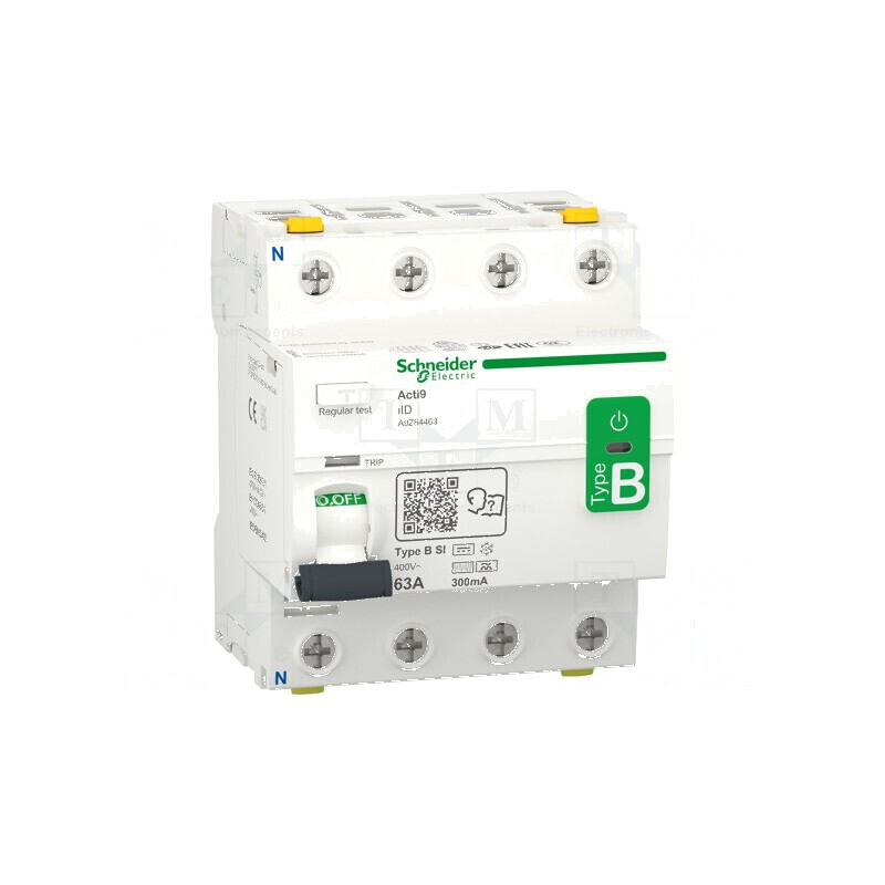 Întrerupător RCBO 63A 300mA 3P+N 400VAC IP20 | Electronic-mag.ro | Componente Electronice