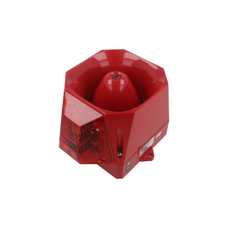 Semnalizator luminos si acustic rosu IP66 | Electronic-mag.ro | Componente Electronice