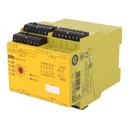 Releu de siguranţă Ualim 24VDC 6 IN 6 OUT PNOZ XV3.1P | Electronic-mag.ro | Componente Electronice