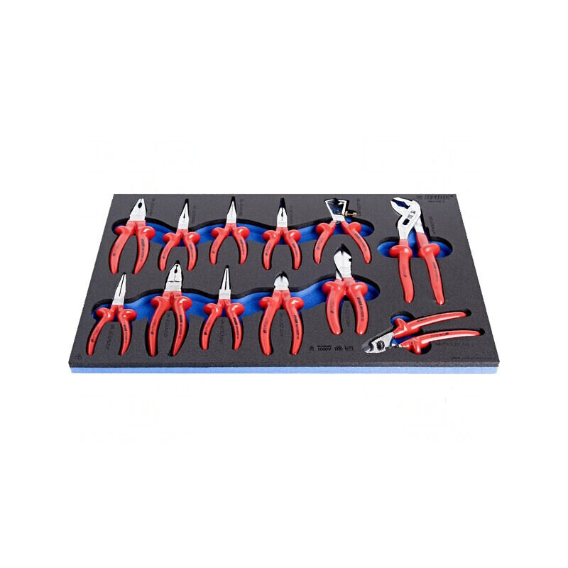 Set de clești în inserție din spumă - 12 bucăți | Electronic-mag.ro | Componente Electronice
