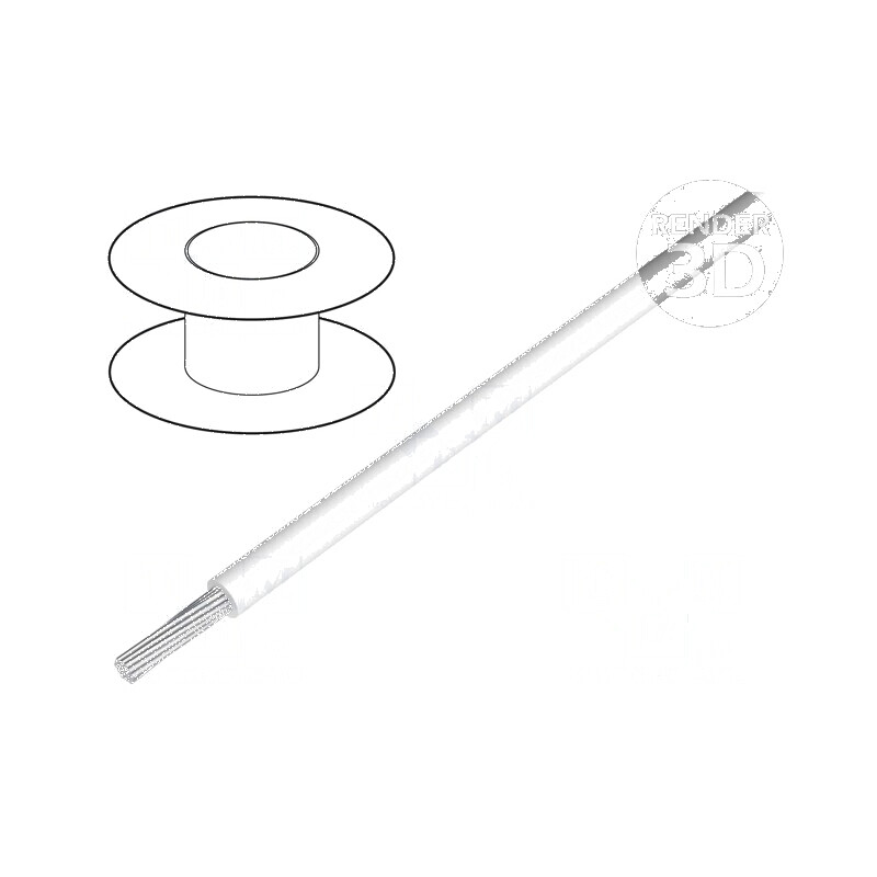 Cablu HookUp Wire litat Cu 26AWG PTFE alb 250V 305m 1000ft - Cablu electric litat HookUp Wire 26AWG PTFE alb 305m | Electronic-mag.ro | Componente Electronice Cablu HookUp Wire litat Cu 26AWG PTFE alb 250V 305m 1000ft - Cablu electric litat HookUp Wire 26AWG PTFE alb 305m | Electronic-mag.ro | Componente Electronice