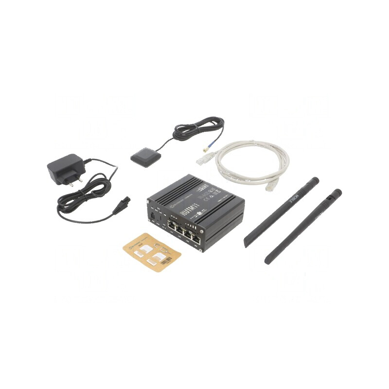 Ruter cu 4 porturi RJ45 Kit de alimentare IP30 | Electronic-mag.ro | Componente Electronice