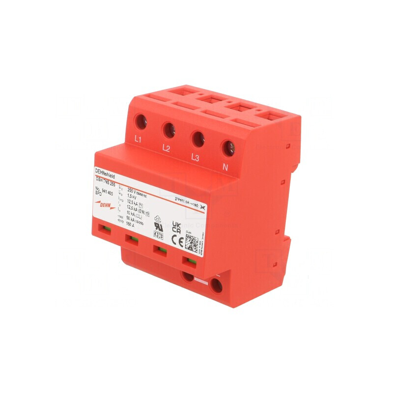 Limitator de supratensiuni Tip 1 2 12,5kA pentru şină DIN - Protecție împotriva supratensiunilor din rețea | Electronic-mag.ro | Componente Electronice
