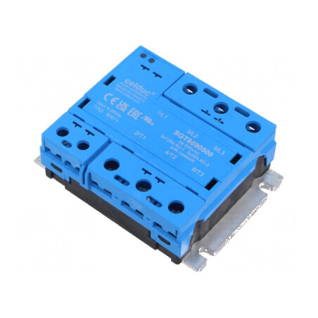 Releu semiconductor trifazat 125A cu întrerupător IP20 | Electronic-mag.ro | Componente Electronice