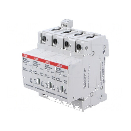 Limitator de supratensiuni Tip 2 Poli: 3 N In 8/20us: 40kA | Electronic-mag.ro | Componente Electronice