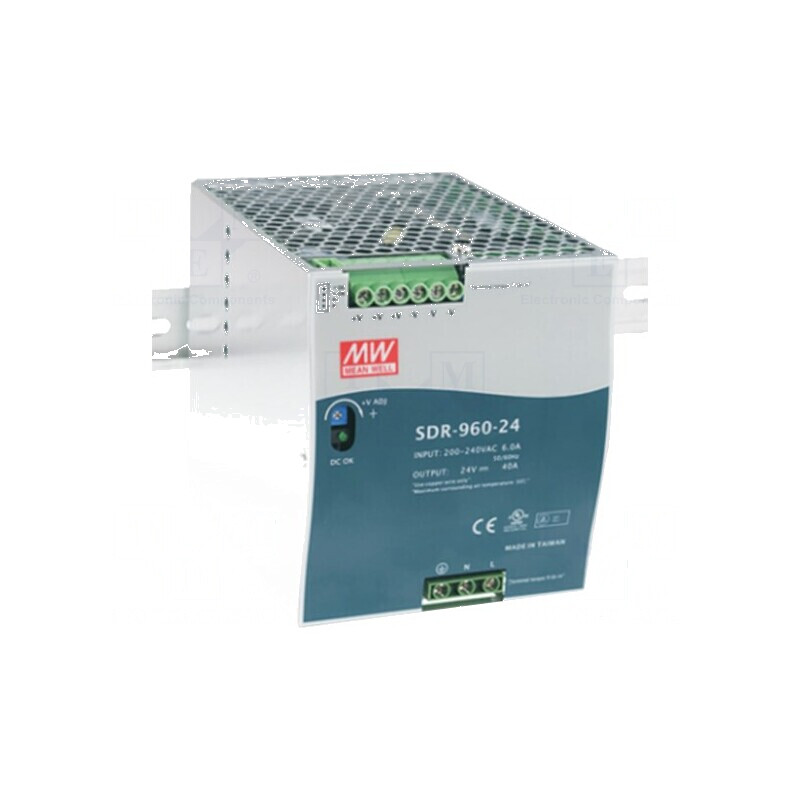 Alimentator pulsatoriu pentru şină DIN 960W 48VDC 20A OUT: 1 | Electronic-mag.ro | Componente Electronice Alimentator pulsatoriu pentru şină DIN 960W 48VDC 20A OUT: 1 | Electronic-mag.ro | Componente Electronice