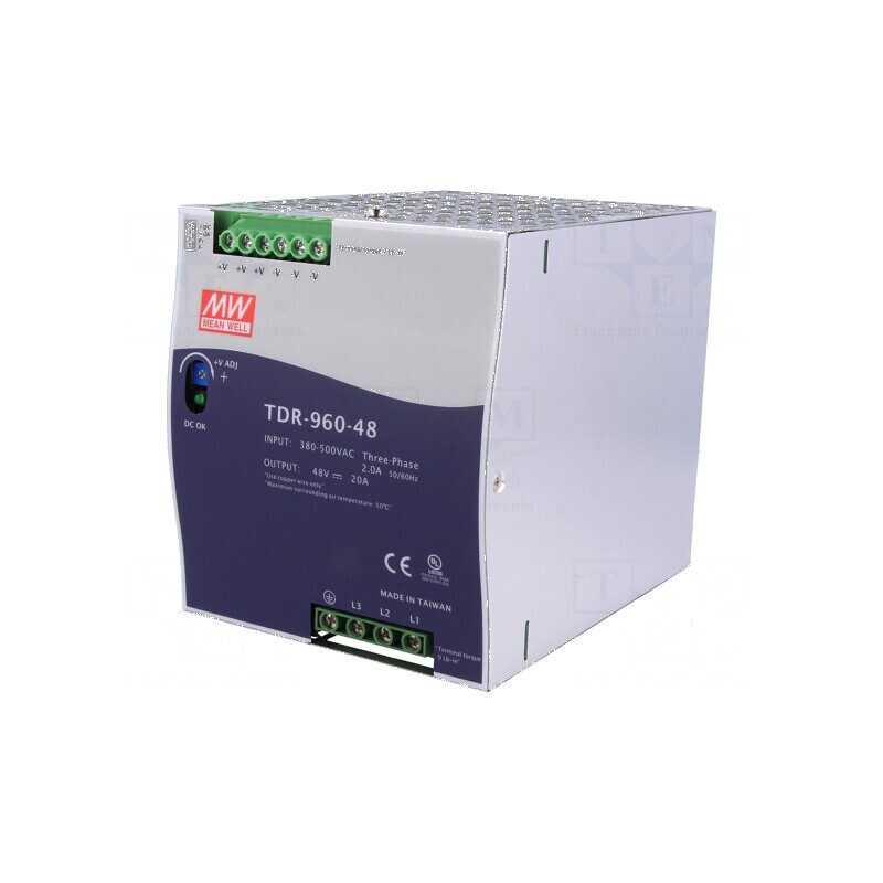 Alimentator pulsatoriu 48VDC 20A DIN 960W | Electronic-mag.ro | Componente Electronice Alimentator pulsatoriu 48VDC 20A DIN 960W | Electronic-mag.ro | Componente Electronice