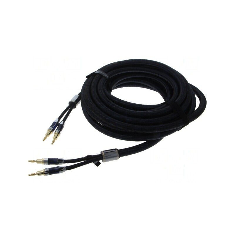 Cablu banana mufă x2 10m aurit | Electronic-mag.ro | Componente Electronice