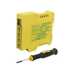 Switch PoE Ethernet neadministrabil - 4 porturi | Electronic-mag.ro | Componente Electronice