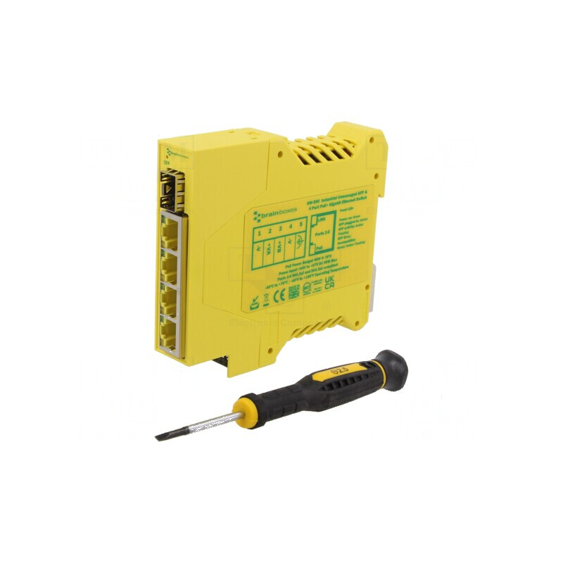 Switch PoE Ethernet neadministrabil - 4 porturi | Electronic-mag.ro | Componente Electronice