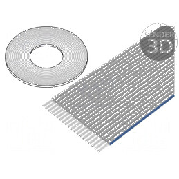 Cablu bandă litat 1,27mm PO gri deschis | Electronic-mag.ro | Componente Electronice