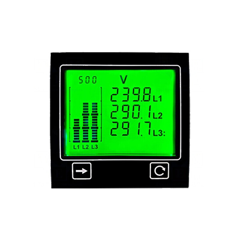 Aparat de măsură de putere pe panou 1-fazată, 3-fazată | Electronic-mag.ro | Componente Electronice