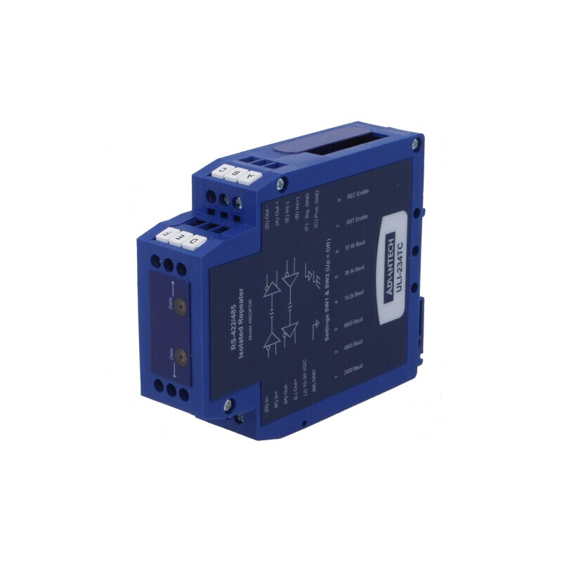 Repeater RS422/485 pentru şină DIN din plastic | Electronic-mag.ro | Componente Electronice