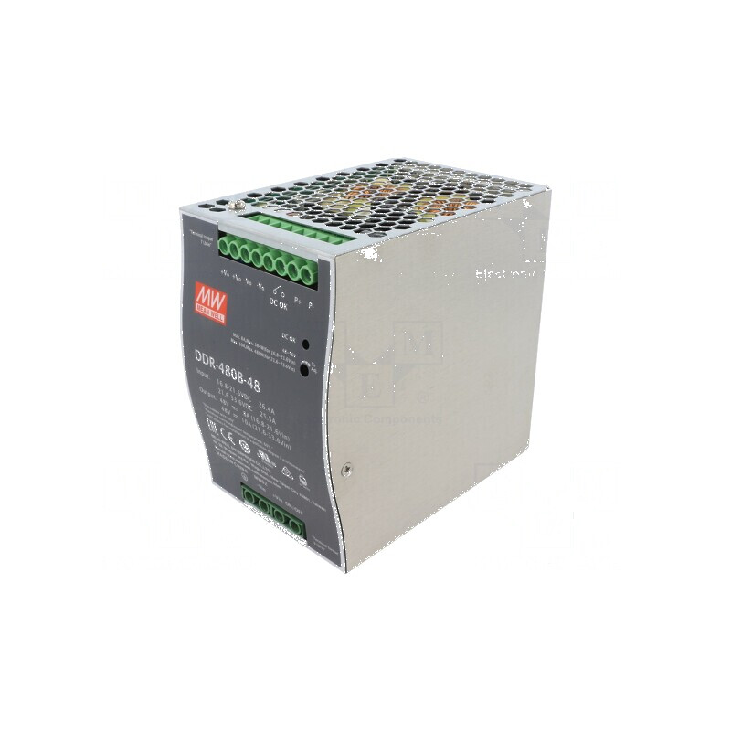 Convertor DC/DC 480W 48VDC 10A pentru șină DIN DDR | Electronic-mag.ro | Componente Electronice