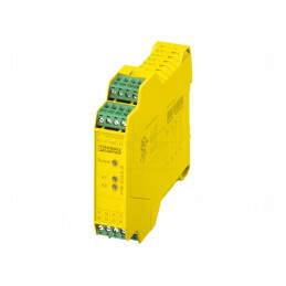Modul releu de siguranţă pentru şină DIN 24VDC - IN 2, -20 ÷ 55°C | Electronic-mag.ro | Componente Electronice