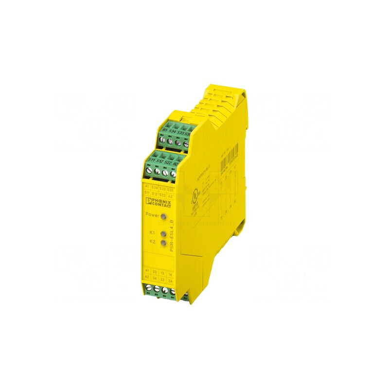 Modul releu de siguranţă pentru şină DIN 24VDC - IN 2, -20 ÷ 55°C | Electronic-mag.ro | Componente Electronice
