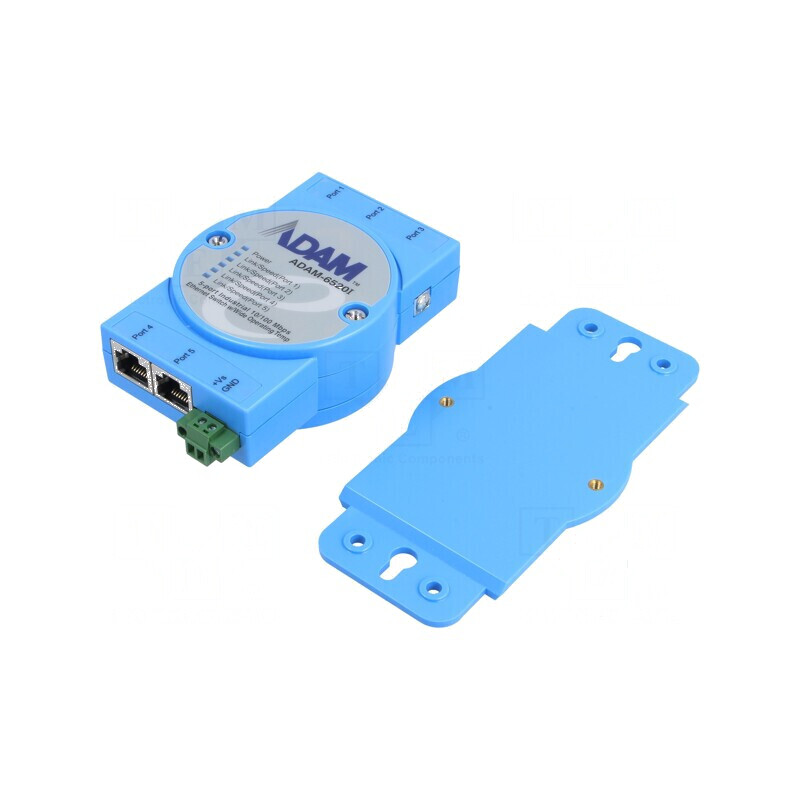 Switch Ethernet neadministrabil cu 5 porturi 10-30VDC | Electronic-mag.ro | Componente Electronice