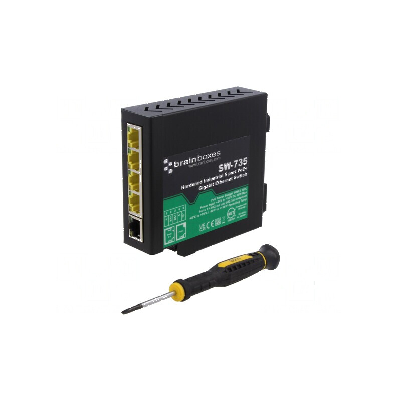 Switch PoE Ethernet neadministrabil cu 4 porturi | Electronic-mag.ro | Componente Electronice