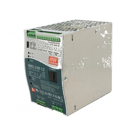 Alimentator cu buffer pentru şină DIN 240W 12VDC 20A 1  | Electronic-mag.ro | Componente Electronice