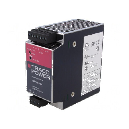Alimentator pulsatoriu pentru şină DIN 180W 24VDC 7,5A | Electronic-mag.ro | Componente Electronice