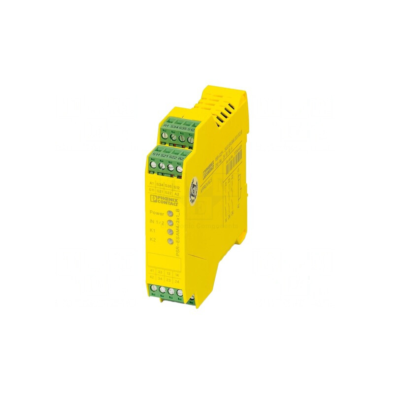 Modul releu de siguranţă 24VDC IN: 2 - pentru şină DIN | Electronic-mag.ro | Componente Electronice