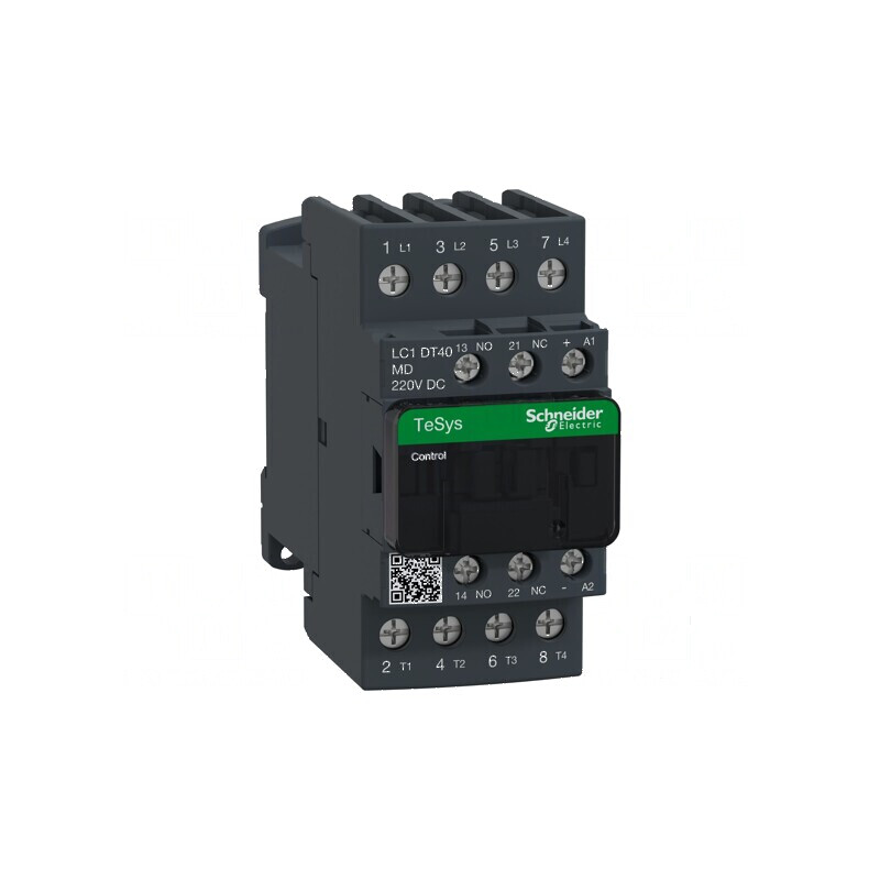 Contactor electric cu 4 poli și 4 contacte auxiliare 220VDC | Electronic-mag.ro | Componente Electronice
