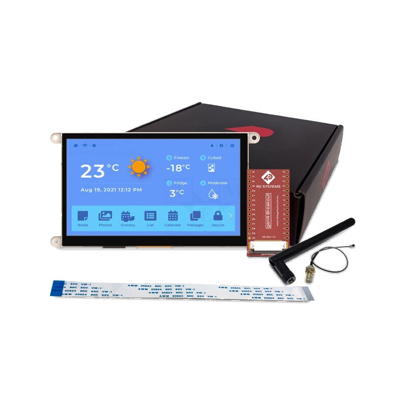 Afişaj TFT 7 inch cu rezoluție 800x480 | Electronic-mag.ro | Componente Electronice