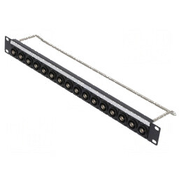 Adaptor patch panel BNC soclu din ambele părţi rack 50Ω | Electronic-mag.ro | Componente Electronice
