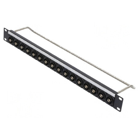 Adaptor patch panel BNC soclu din ambele părţi rack 50Ω | Electronic-mag.ro | Componente Electronice