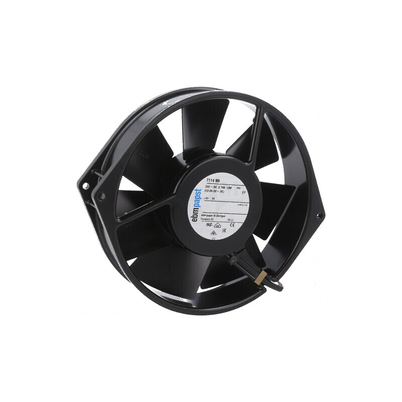 Ventilator DC axial 24VDC Ø150x38mm 360m3/h 58dBA bilă | Electronic-mag.ro | Componente Electronice