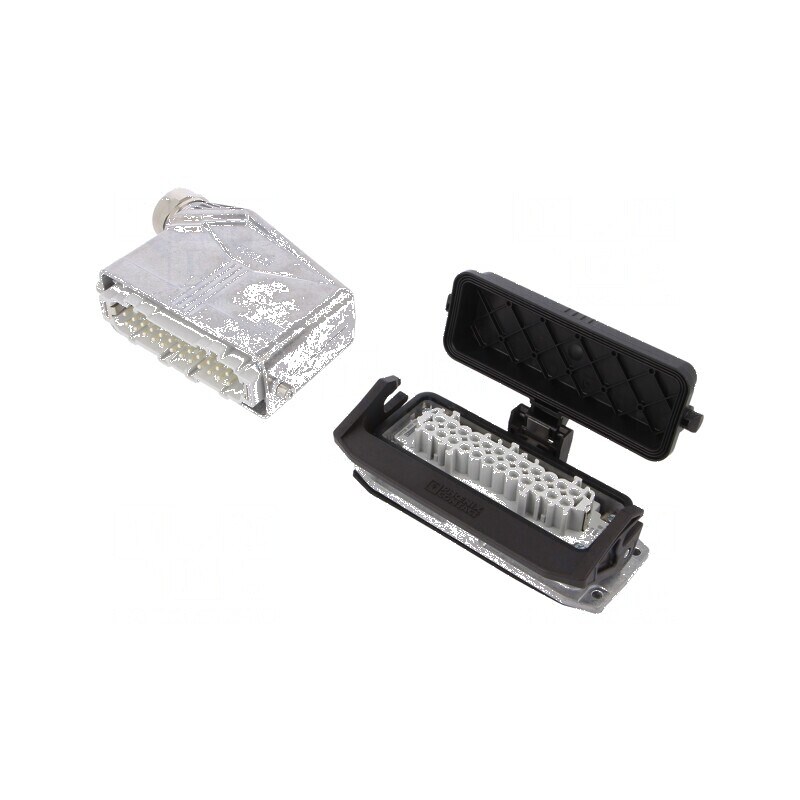 Conector HDC tată mamă 500V 16A PIN 24 PE Dispunere 24 | Electronic-mag.ro | Componente Electronice