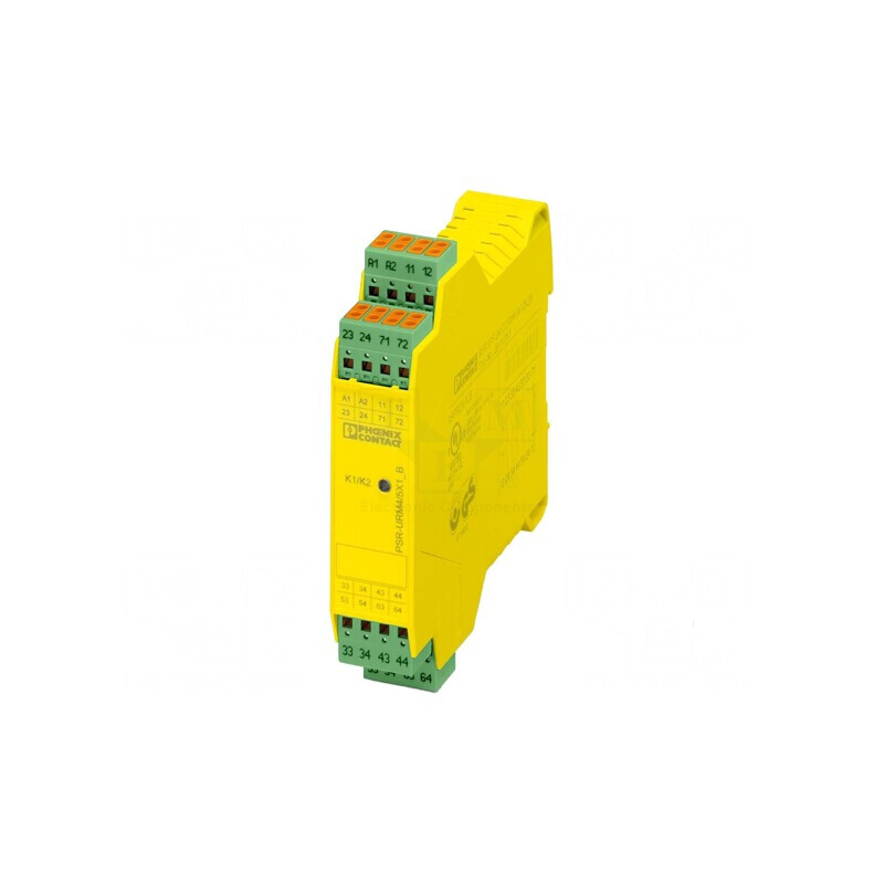 Releu de siguranţă 24VDC IN: 2 pentru şină DIN | Electronic-mag.ro | Componente Electronice