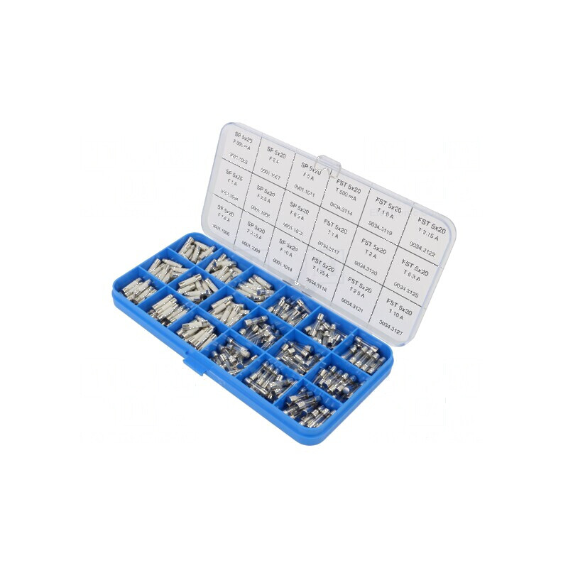 Set de siguranţe cilindrice (270 buc) | Electronic-mag.ro | Componente Electronice