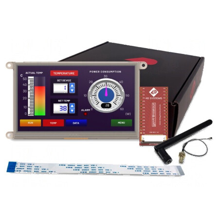 Afişaj TFT 7 inch 800x480 8MB RAM, 16Mb FLASH 500cd/m2 cu ESP32 | Electronic-mag.ro | Componente Electronice