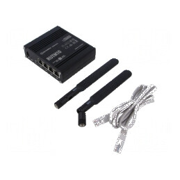 Ruter cu 4 porturi RJ45 IP30 | Electronic-mag.ro | Componente Electronice